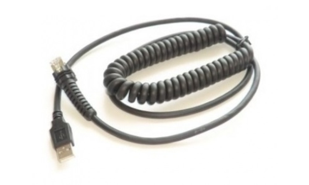 Kabel USB spiralny do czytników Datalogic PowerScan (2.5 m)