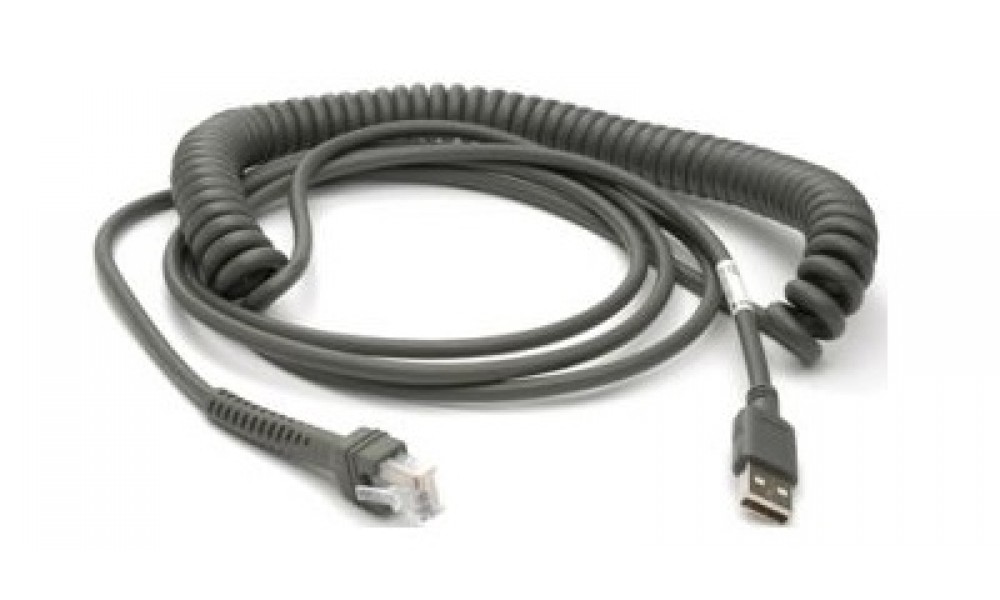 Kabel USB spiralny do czytników Honeywell serii 3xx0/4xx0 (3.7 m)