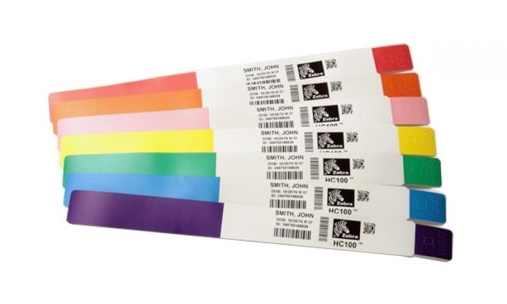 Opaski dla dorosłych Z-Band w kolorze czerwonym do drukarki Zebra HC100