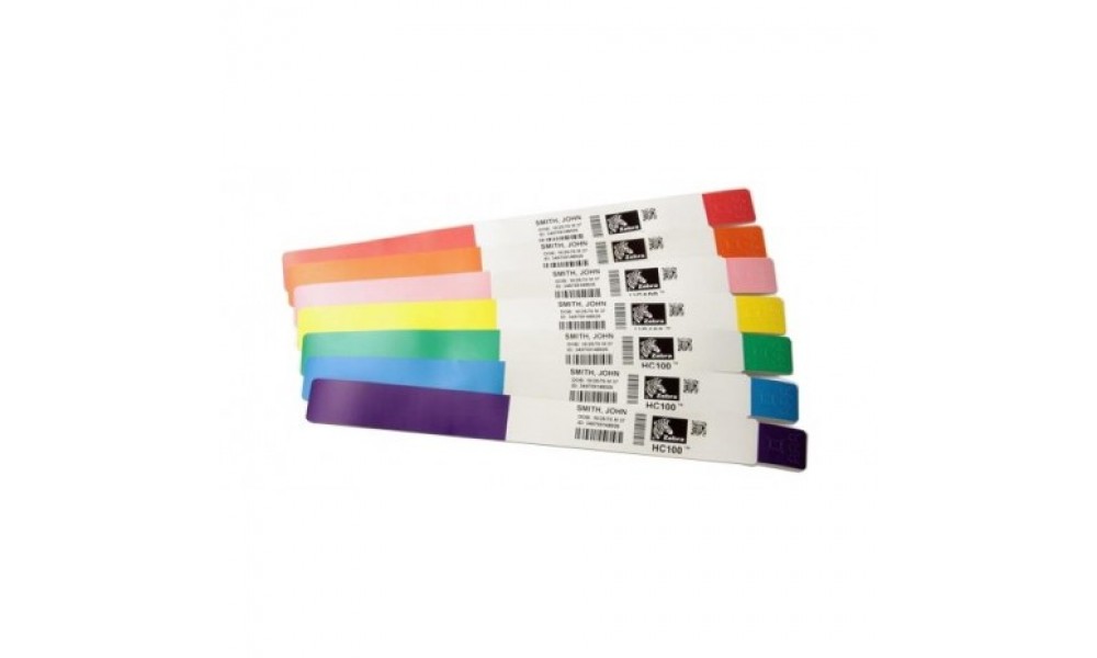 Opaska identyfikacyjna foliowa Zebra Z-Band Splash 25,4x254 mm (żółta)
