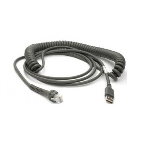 Kabel USB spiralny do czytników Honeywell serii 3xx0/4xx0 (3.7 m)