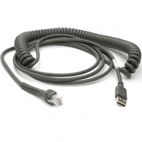 Kabel USB spiralny do czytników Zebra (4.6 m)