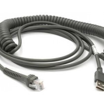 Kabel USB spiralny do czytników Honeywell Voyager 9520, Voyager 9540 i Fusion 3780 (długość - 2.9m)