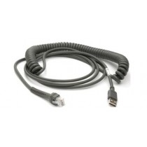 Kabel USB spiralny do czytników Honeywell serii 3xx0/4xx0 (3.7 m)